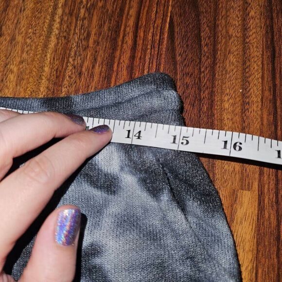 Colsie Black and White Tie-Dye Lounge Shorts Womens Size Small - Picture 4 of 6